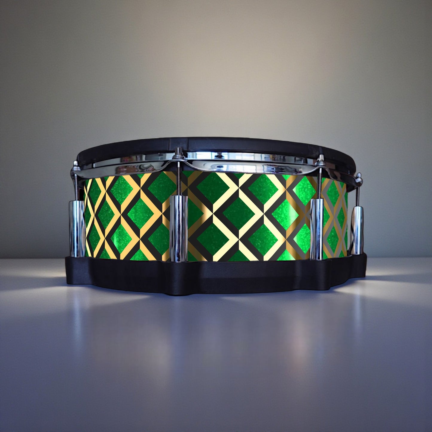 3D Tile Drum Wrap (Black Base)