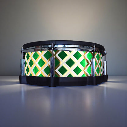 3D Tile Drum Wrap (White Base)