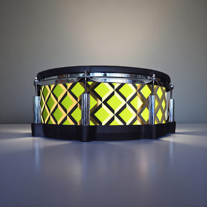 3D Tile Drum Wrap (Black Base)