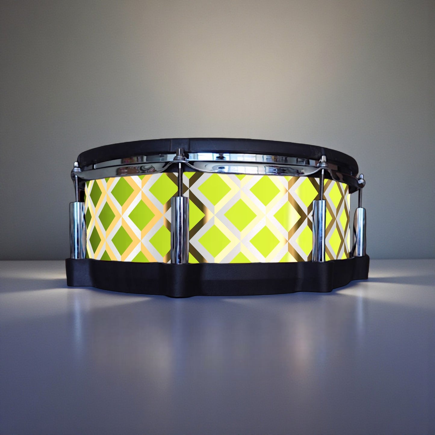 3D Tile Drum Wrap (White Base)