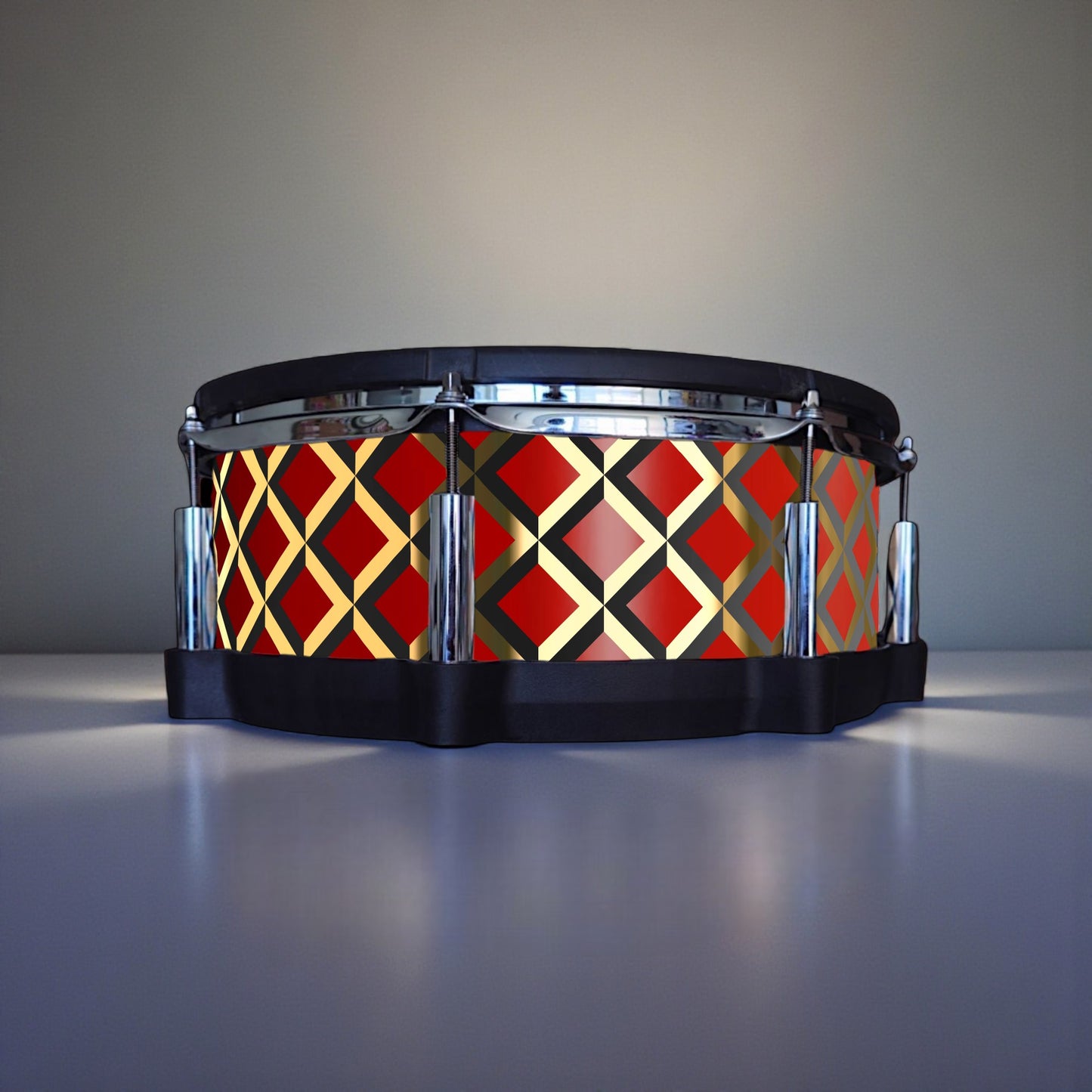 3D Tile Drum Wrap (Black Base)