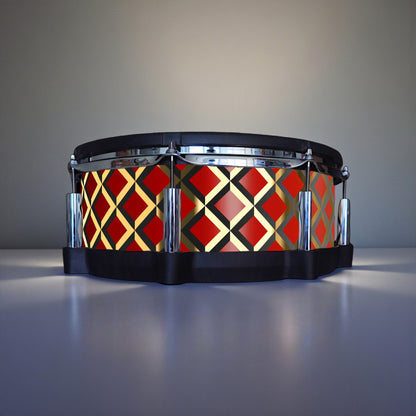 3D Tile Drum Wrap (Black Base)