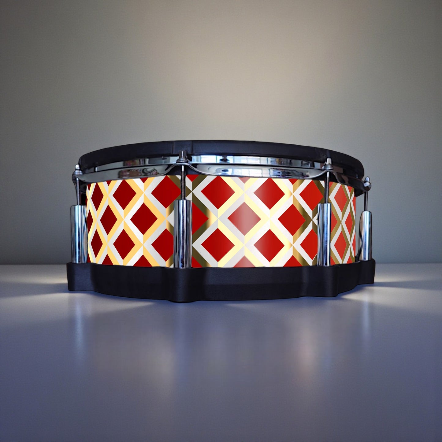 3D Tile Drum Wrap (White Base)