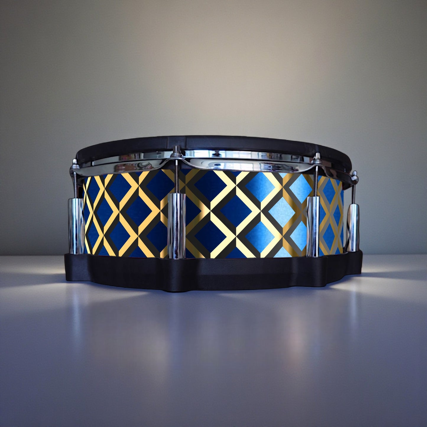 3D Tile Drum Wrap (Black Base)