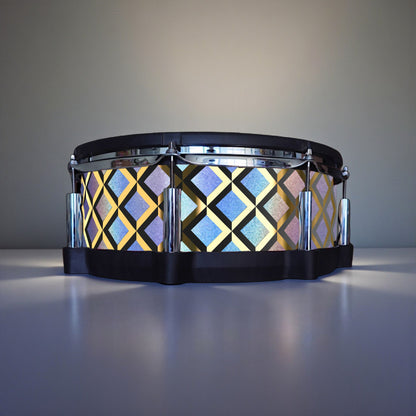 3D Tile Drum Wrap (Black Base)