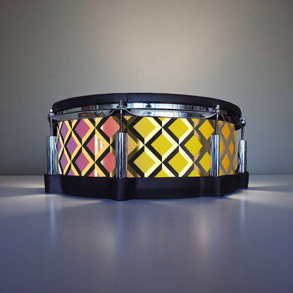 3D Tile Drum Wrap (Black Base)