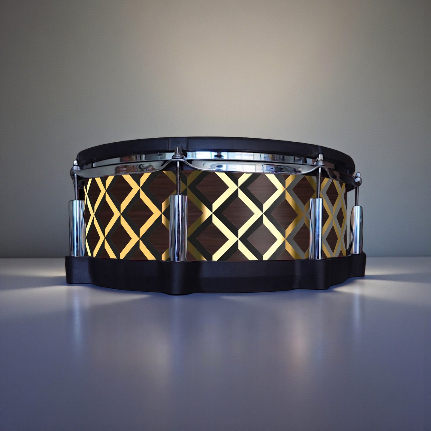 3D Tile Drum Wrap (Black Base)