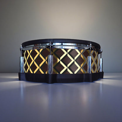 3D Tile Drum Wrap (Black Base)