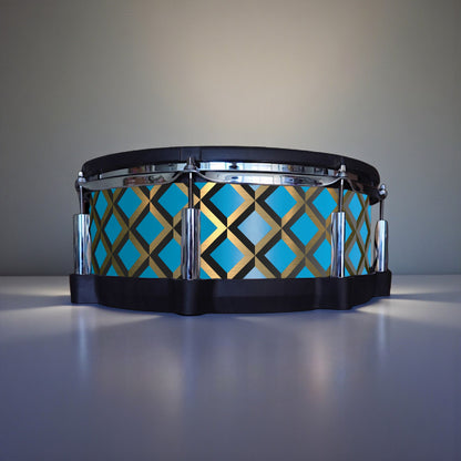 3D Tile Drum Wrap (Black Base)