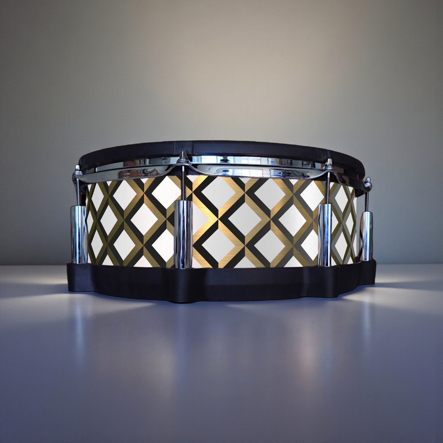 3D Tile Drum Wrap (Black Base)