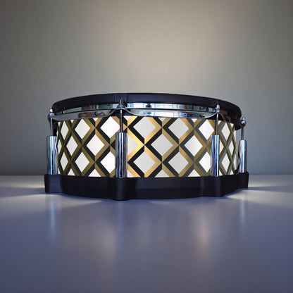 3D Tile Drum Wrap (Black Base)