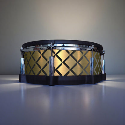 3D Tile Drum Wrap (Black Base)