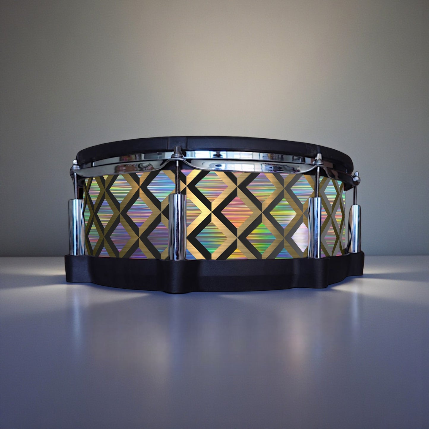 3D Tile Drum Wrap (Black Base)