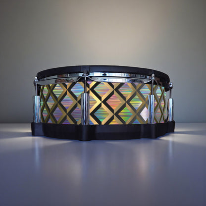 3D Tile Drum Wrap (Black Base)