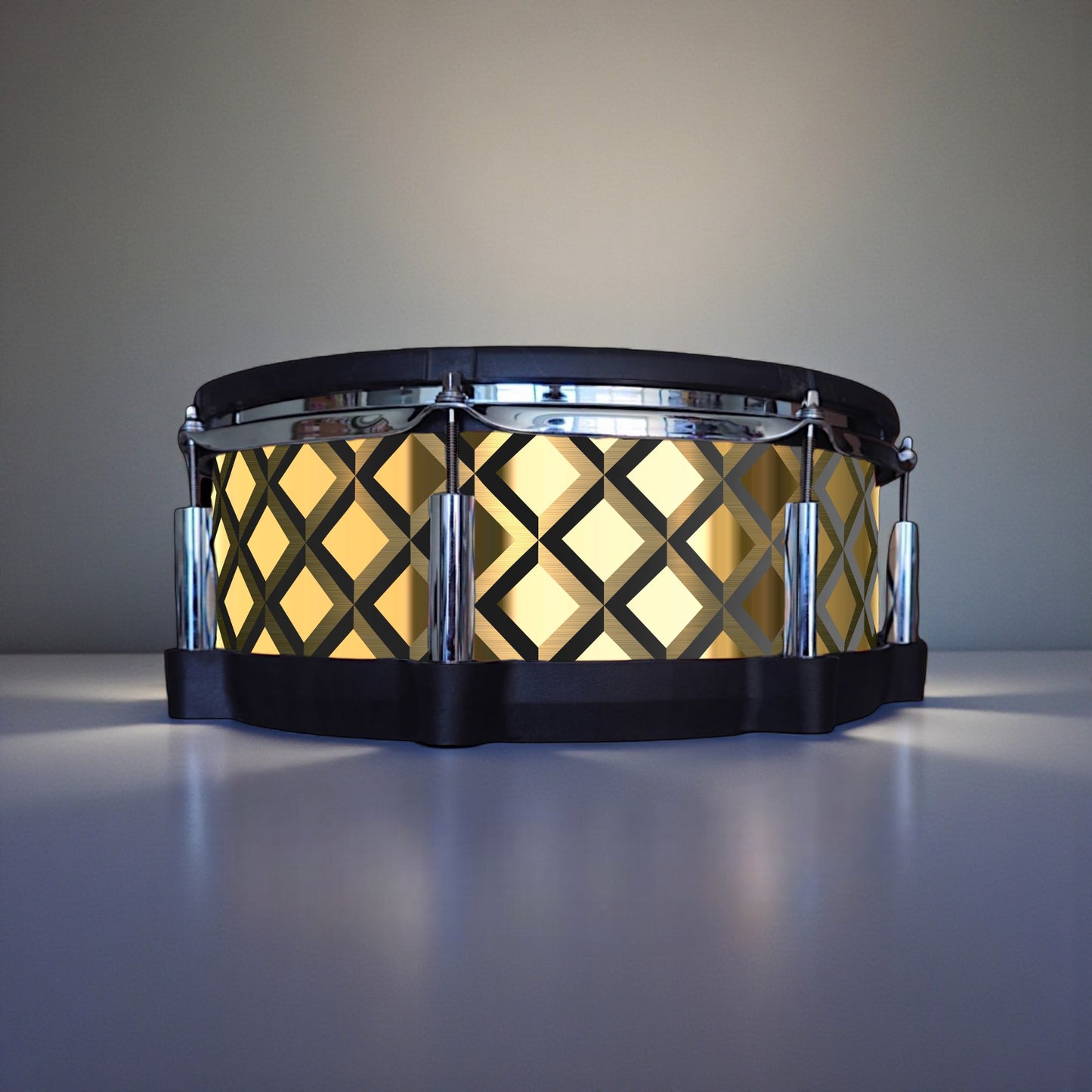 3D Tile Drum Wrap (Black Base)