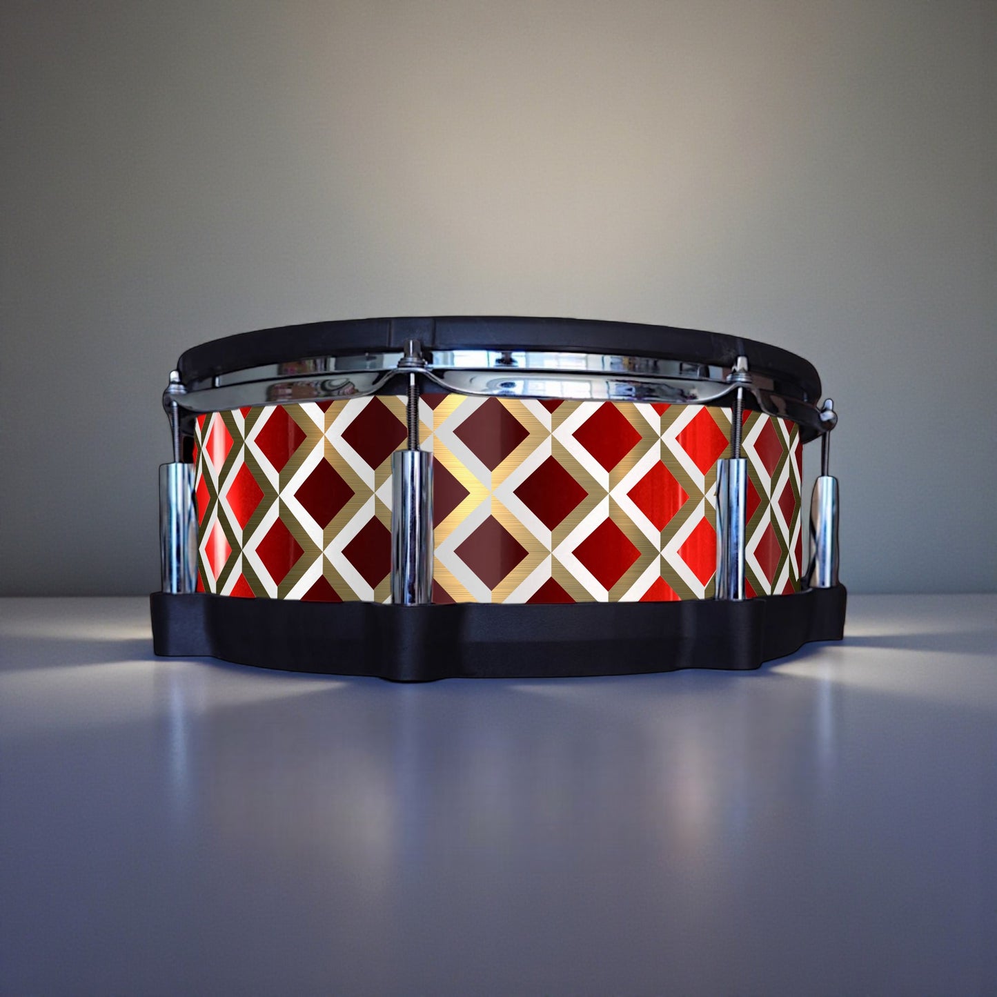 3D Tile Drum Wrap (White Base)