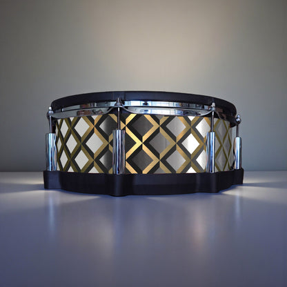 3D Tile Drum Wrap (Black Base)