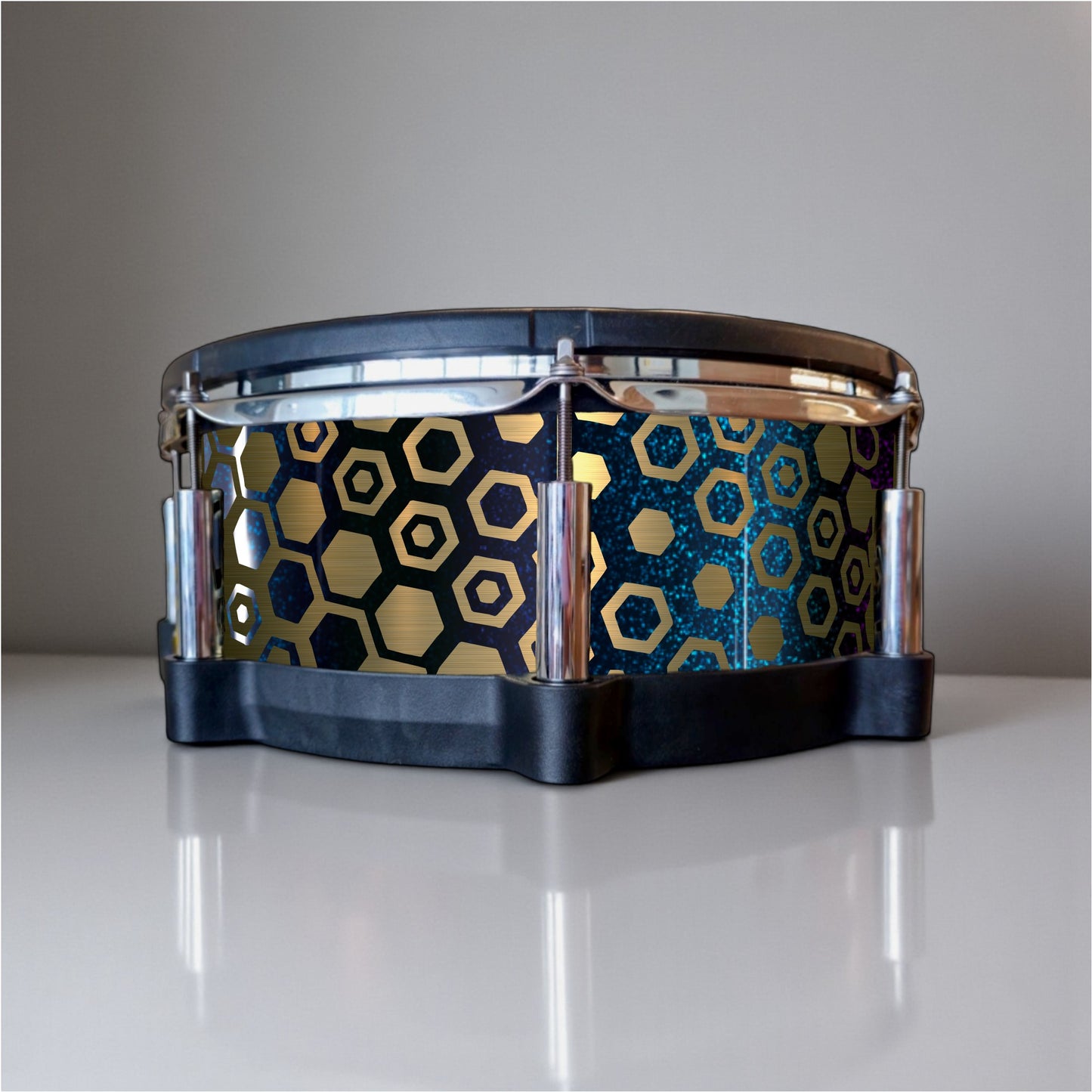 Hexagonal Fade Drum Wrap
