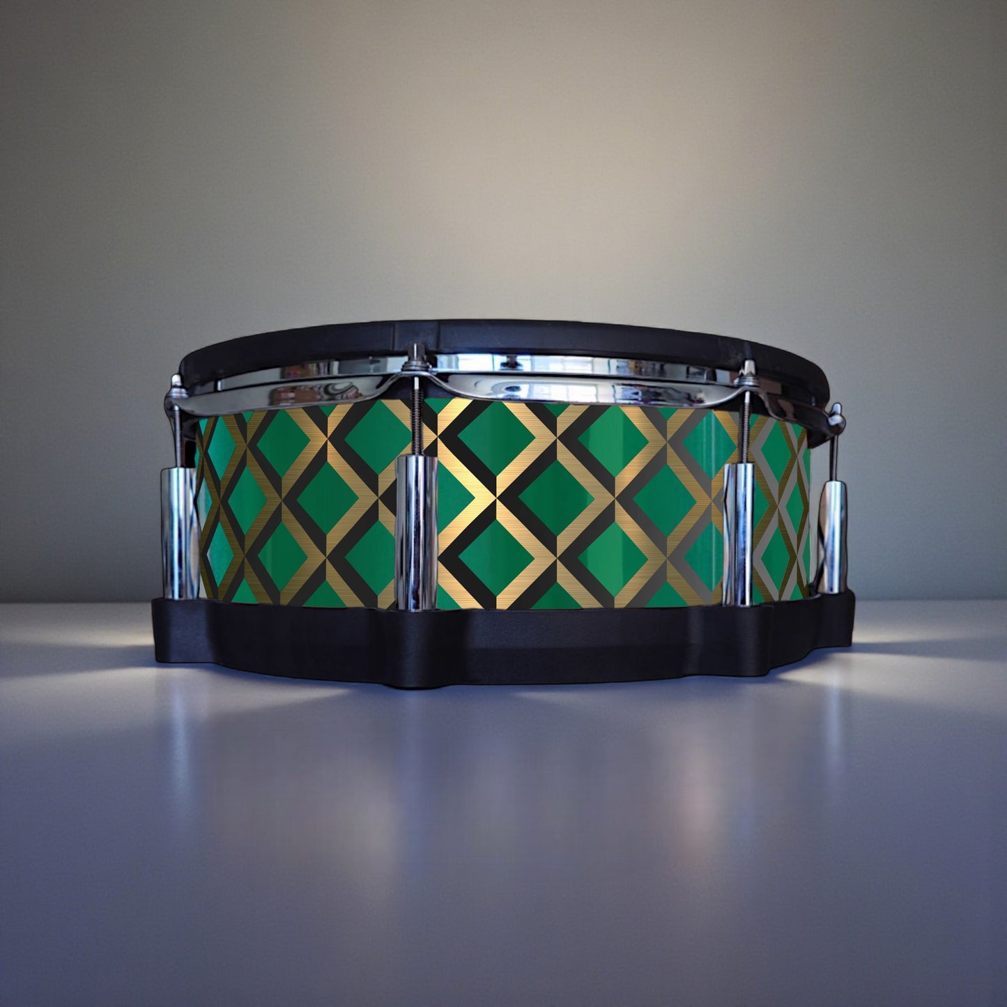 3D Tile Drum Wrap (Black Base)