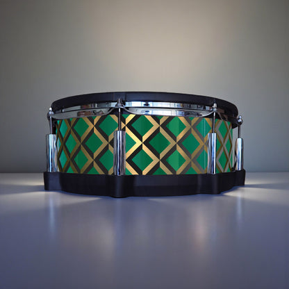 3D Tile Drum Wrap (Black Base)