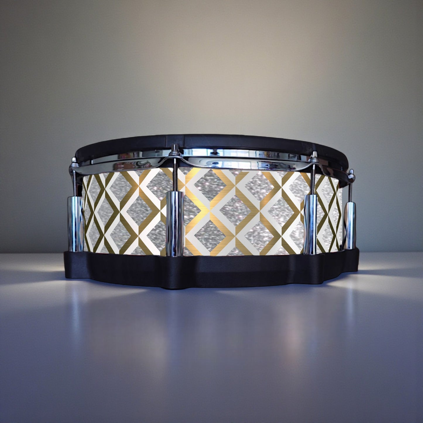 3D Tile Drum Wrap (White Base)