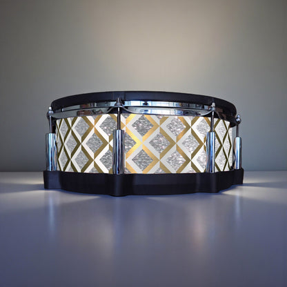 3D Tile Drum Wrap (White Base)