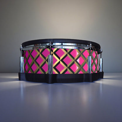 3D Tile Drum Wrap (Black Base)