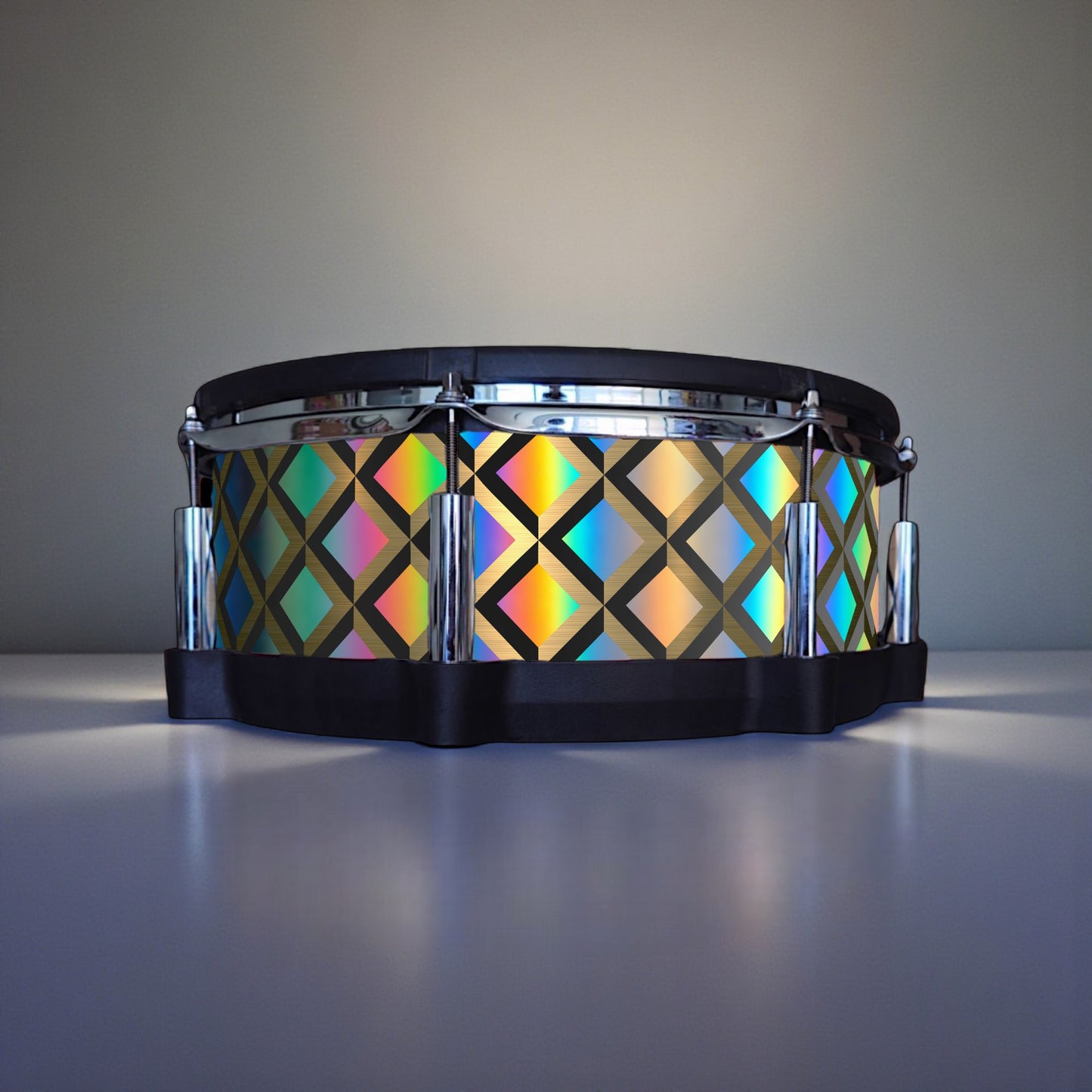 3D Tile Drum Wrap (Black Base)
