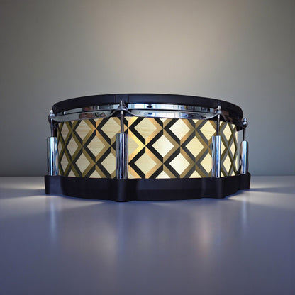 3D Tile Drum Wrap (Black Base)