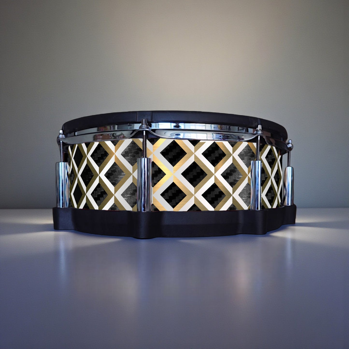 3D Tile Drum Wrap (White Base)