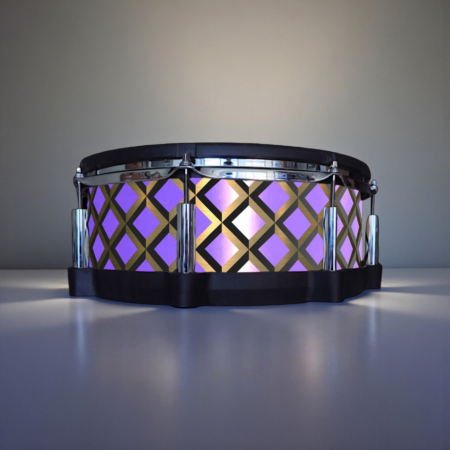 3D Tile Drum Wrap (Black Base)
