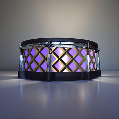 3D Tile Drum Wrap (Black Base)