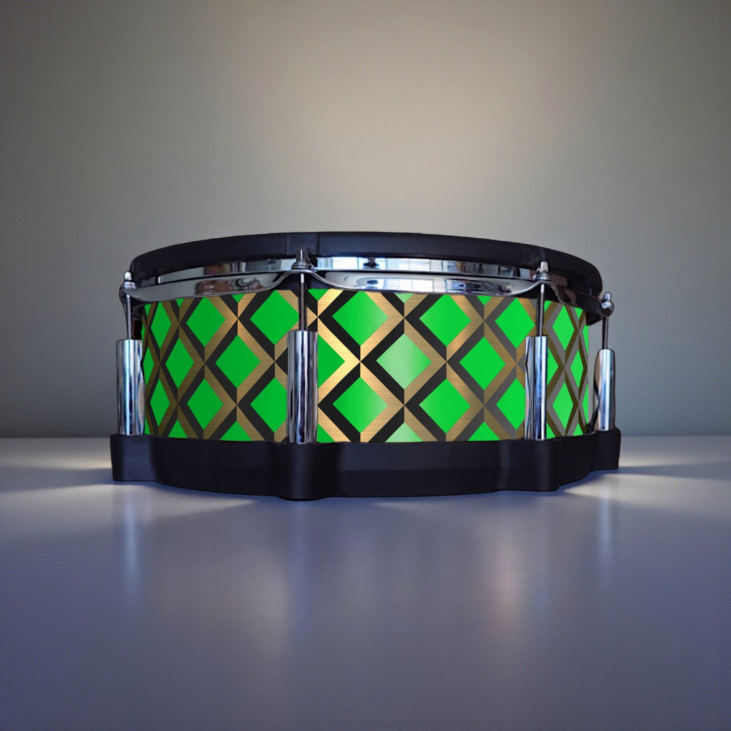 3D Tile Drum Wrap (Black Base)
