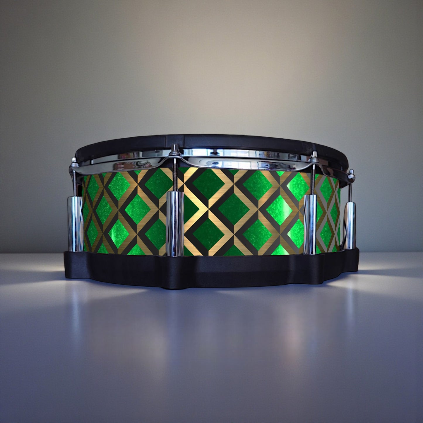3D Tile Drum Wrap (Black Base)
