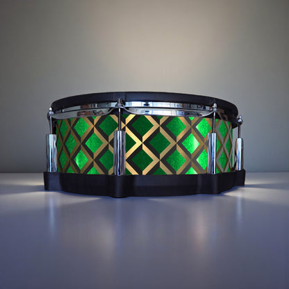 3D Tile Drum Wrap (Black Base)