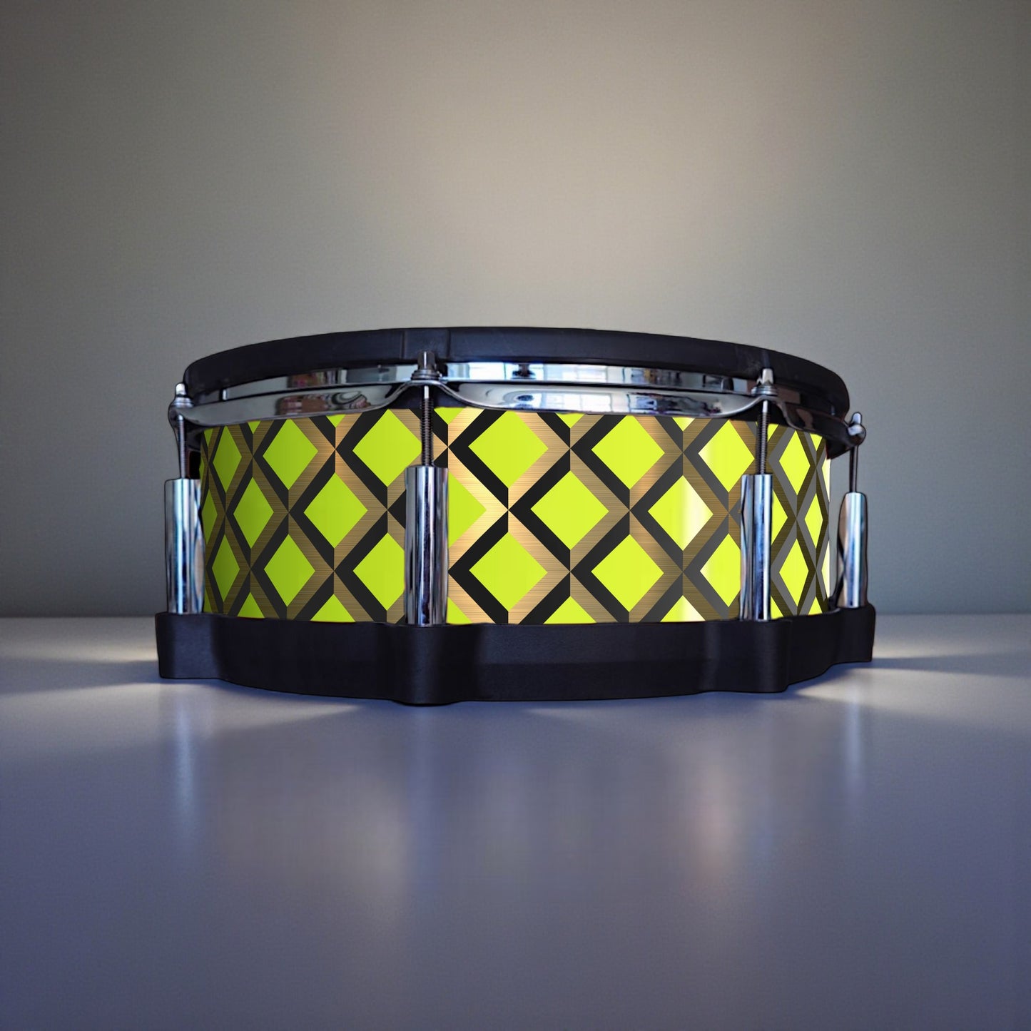 3D Tile Drum Wrap (Black Base)