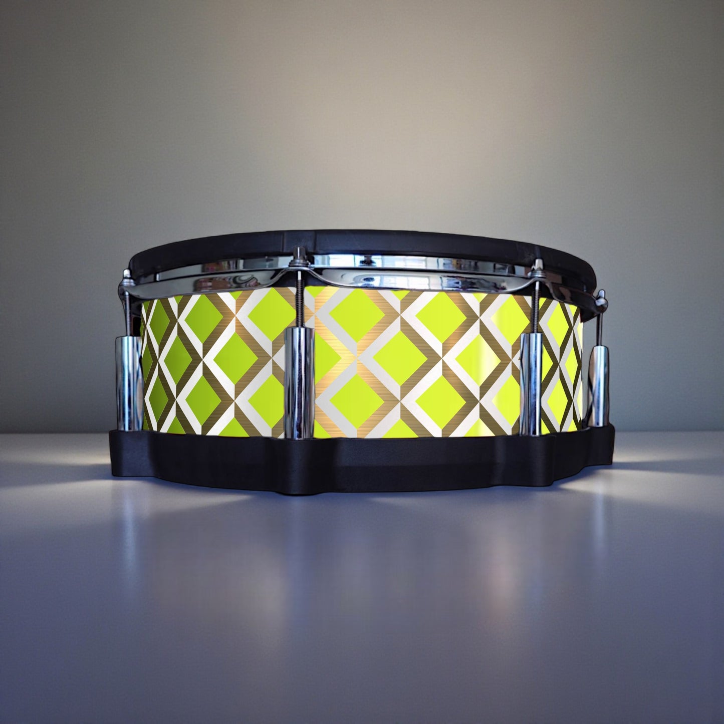 3D Tile Drum Wrap (White Base)