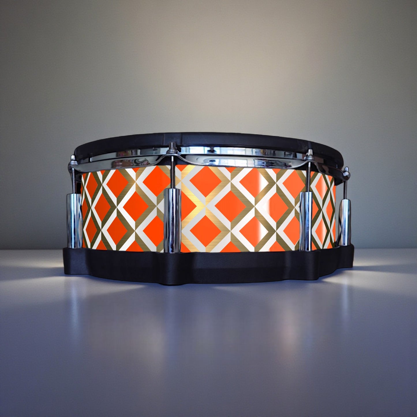 3D Tile Drum Wrap (White Base)