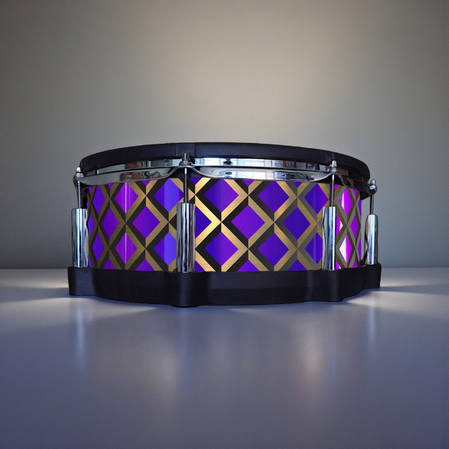 3D Tile Drum Wrap (Black Base)