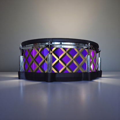 3D Tile Drum Wrap (Black Base)