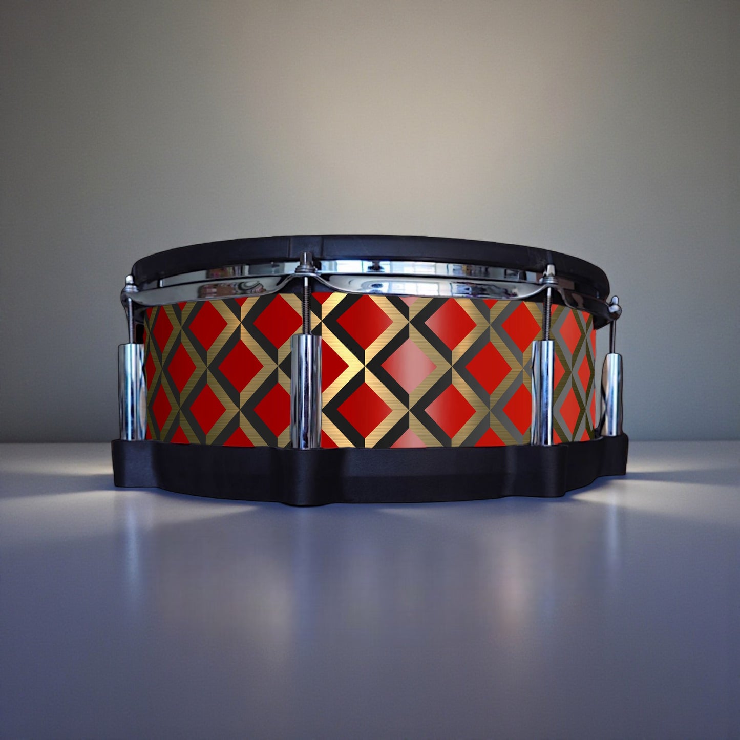 3D Tile Drum Wrap (Black Base)
