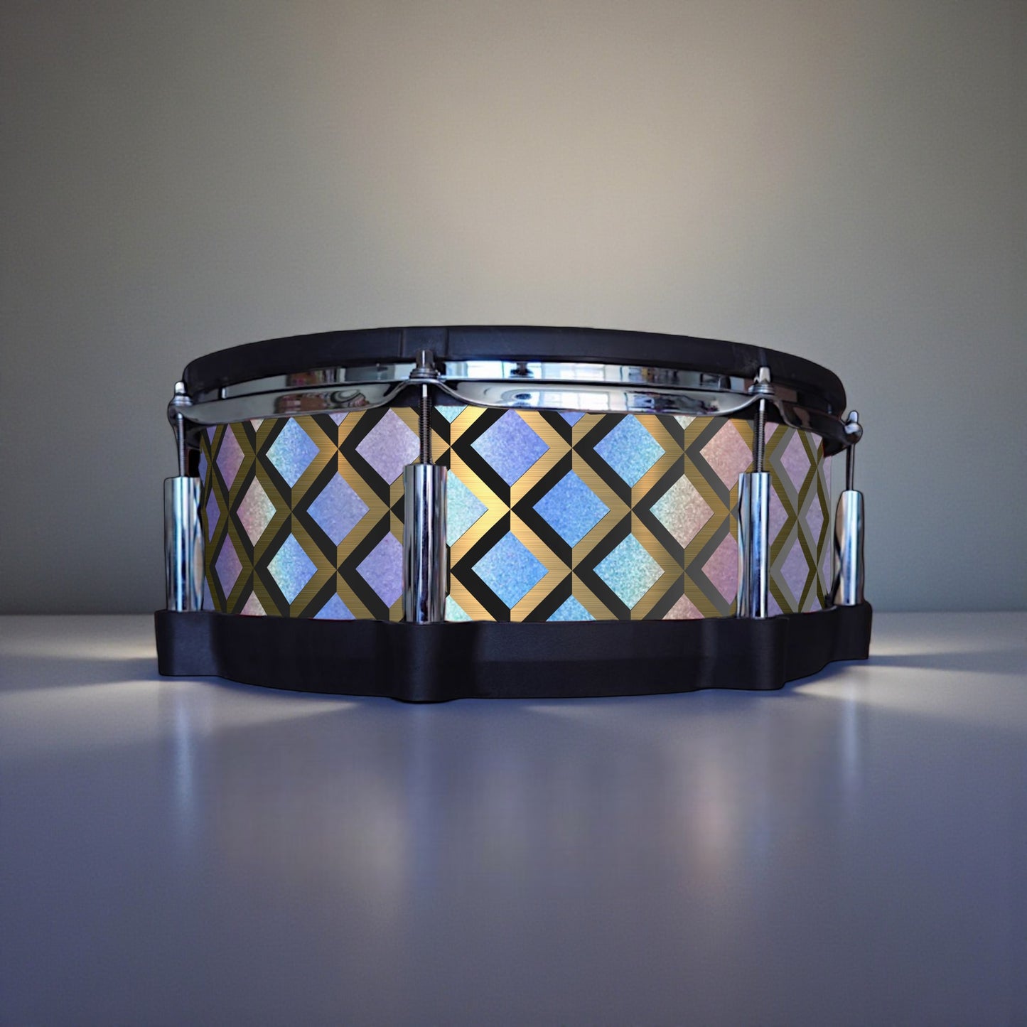 3D Tile Drum Wrap (Black Base)