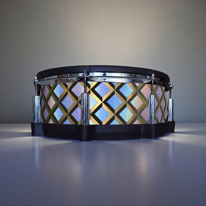 3D Tile Drum Wrap (Black Base)