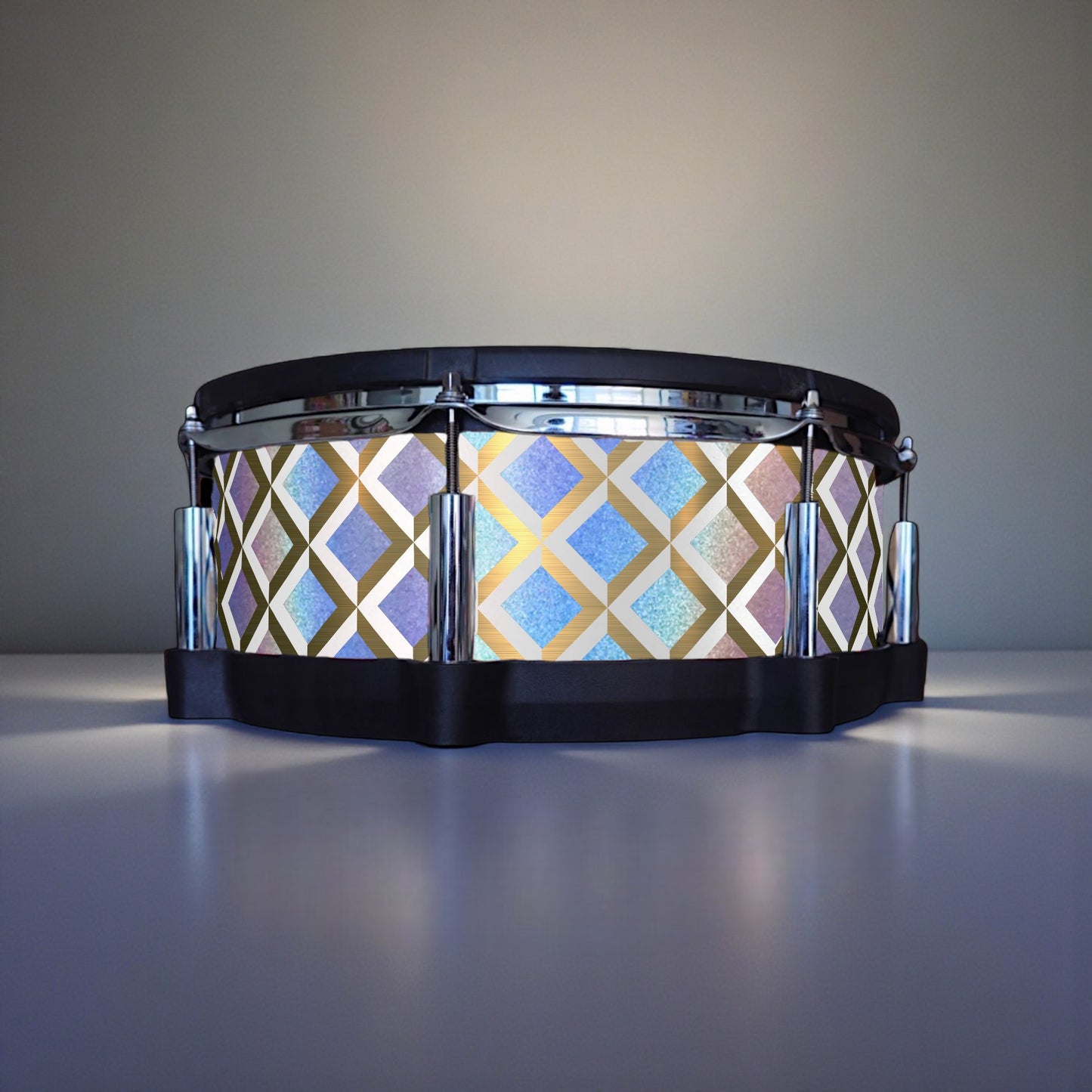 3D Tile Drum Wrap (White Base)