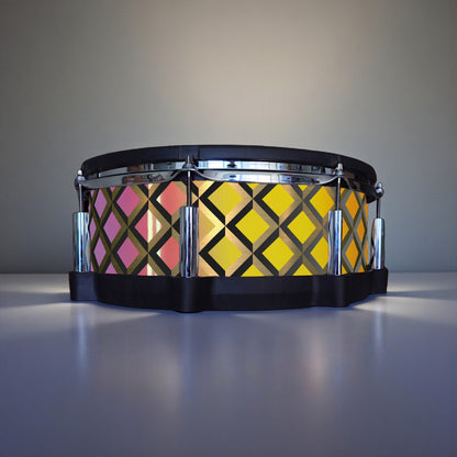 3D Tile Drum Wrap (Black Base)