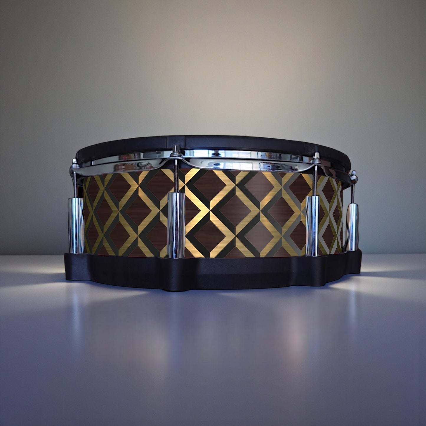 3D Tile Drum Wrap (Black Base)