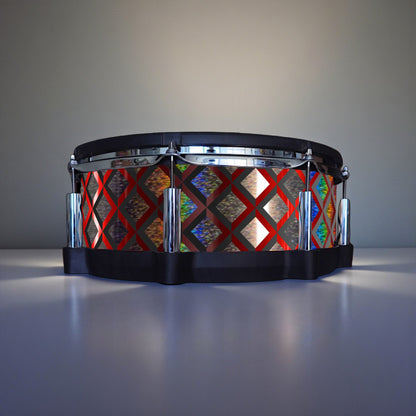 3D Tile Drum Wrap (Black Base)