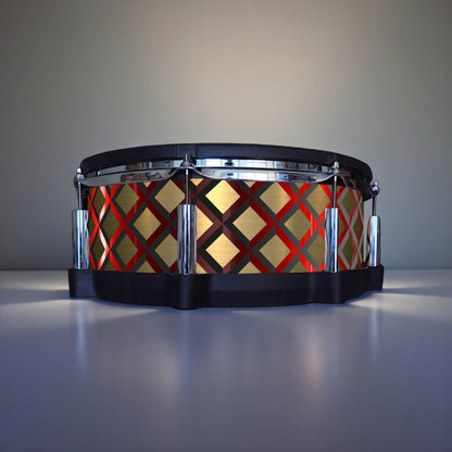 3D Tile Drum Wrap (Black Base)