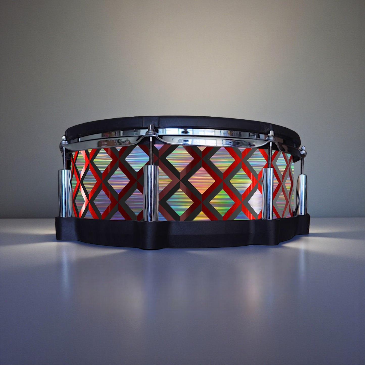 3D Tile Drum Wrap (Black Base)