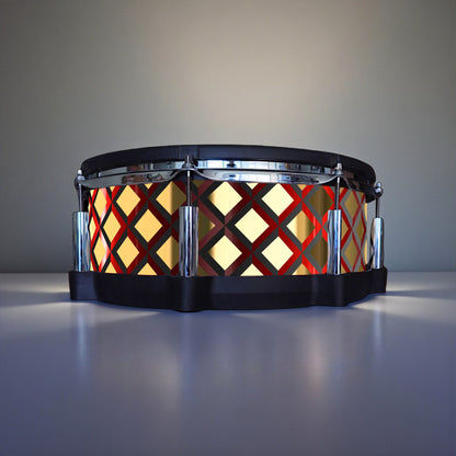 3D Tile Drum Wrap (Black Base)